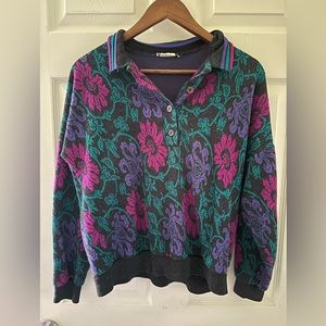 Vintage floral sweater